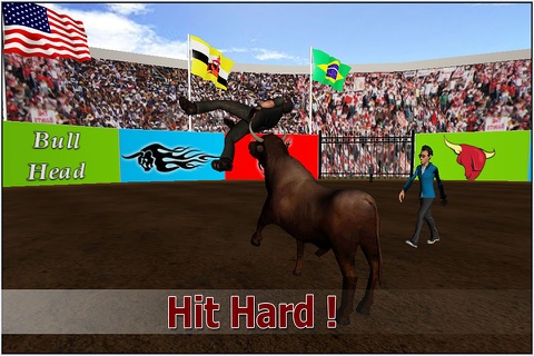 Angry Bull Simulator 3D - the crazy bullring arena game screenshot 2