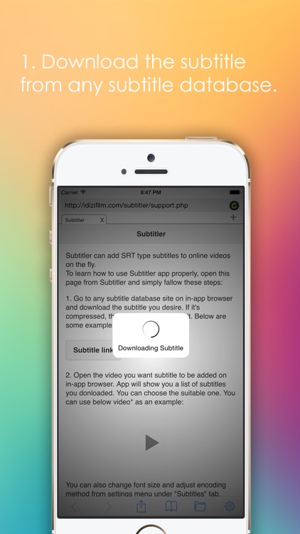 Subtitler - add subtitles to online videos