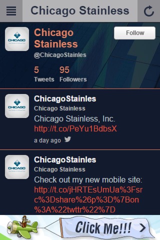 Chicago Stainless Mobile screenshot 2