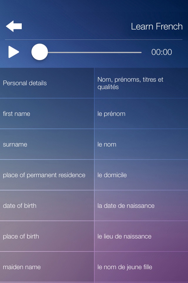 Learn FRENCH Fast and Easy - Learn to Speak French Language Audio Phrasebook and Dictionary App for Beginners screenshot 3