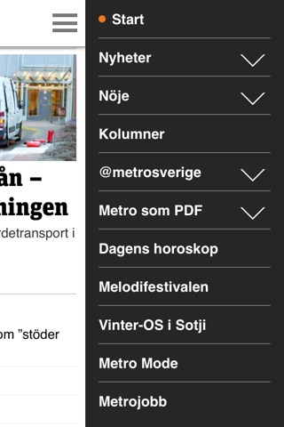 Metro Nyheter screenshot 2