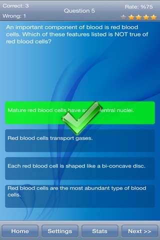 Human Biology : Cardiovascular System Quiz screenshot 2