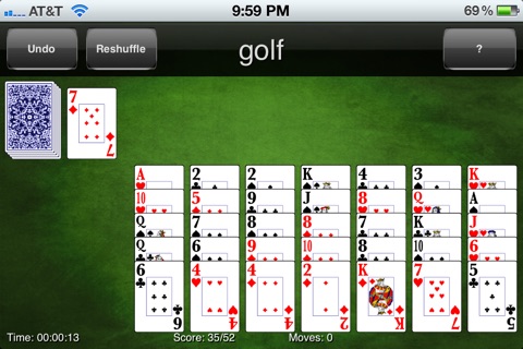 Solitaire - Golf screenshot 2