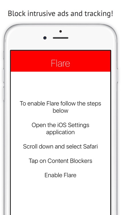 Flare: Block Tracking and Ads