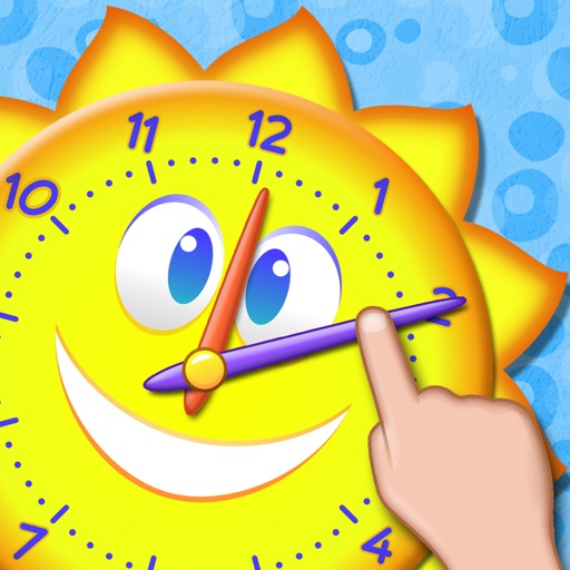 Fun Telling Time Games - Learning How to Read the Clock with Interactive Analog Clocks Icon