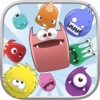 Cute Monster Heroes Match Threes Puzzle Game
