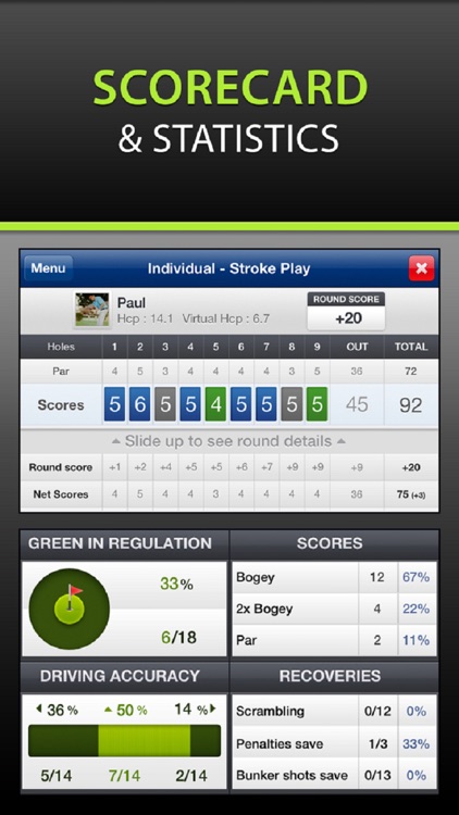 Mobitee Golf GPS Rangefinder Scorecard screenshot-4