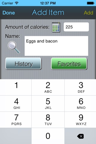 Calorie Count Down Lite screenshot 3