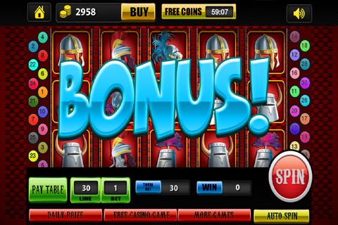 Awesome Knights Slots Games HD  - Play Lucky Casino Slot Machines Pro screenshot 4