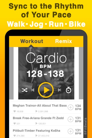 Fit Beats – Workout Exercise Playlists Songs with Rhythm BPM (Beat Per Minute) for SoundCloud screenshot 2