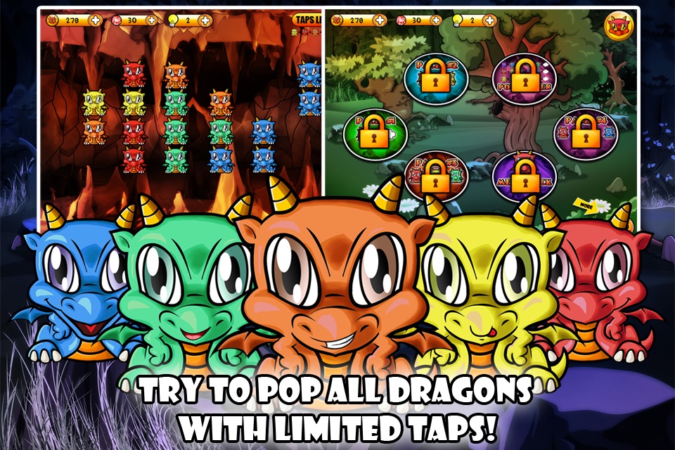 Dragon Poppers HD - Free Creatures Match & Crazy Power Puzzle Game screenshot 3