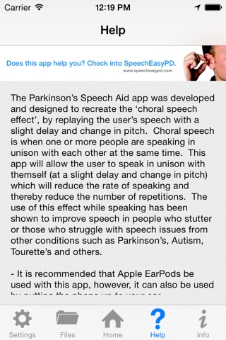 Parkinson’s Speech Aid screenshot 4