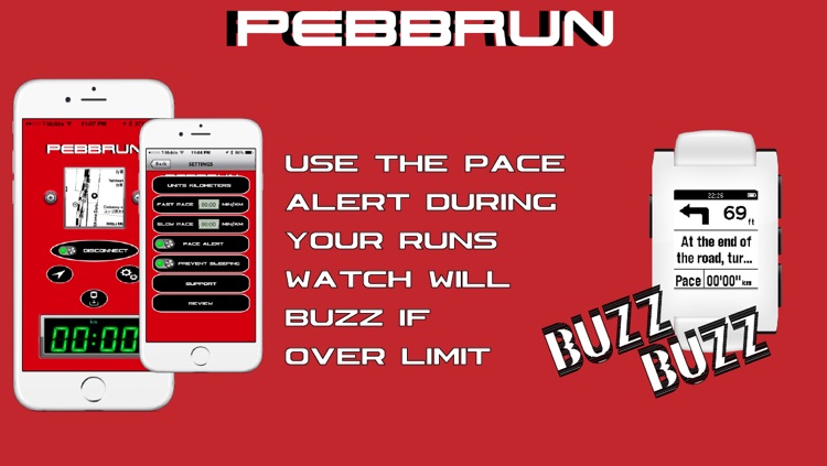 PebbRun-Fitness GPS Navigation and Pace Alert for Pebble Smartwatch