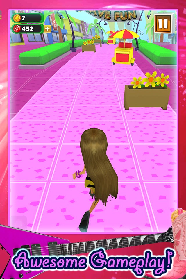 3D Fashion Girl Mall Runner Race Game by Awesome Girly Games FREE screenshot 2
