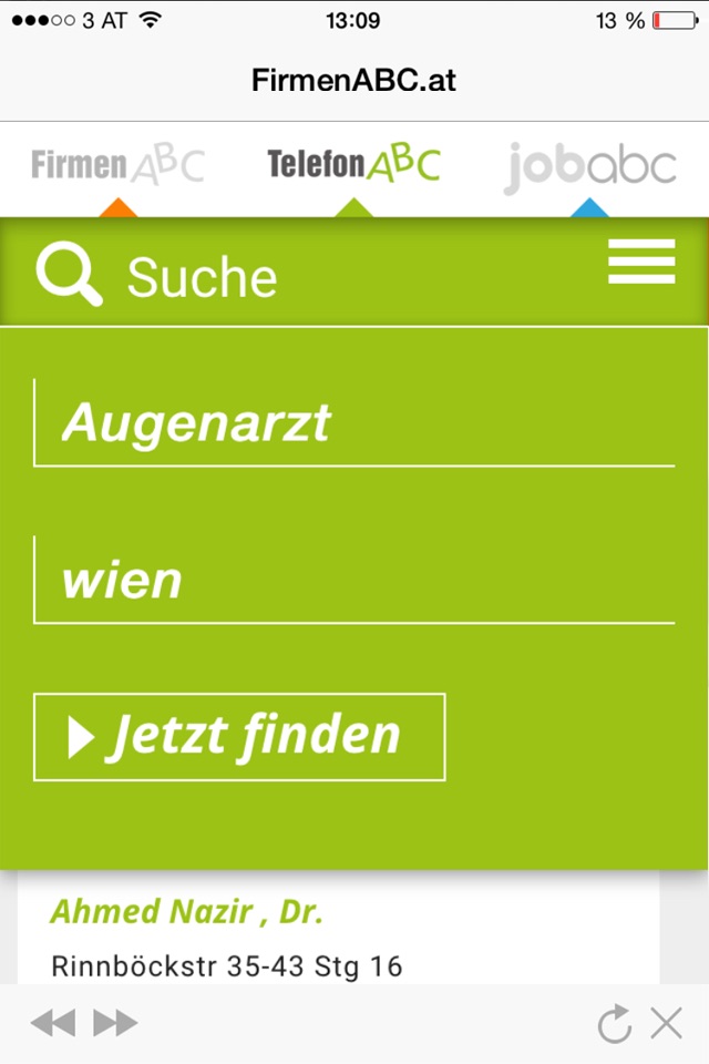 FirmenABC.at & TelefonABC.at screenshot 4