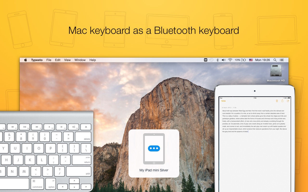 Screenshot do app Typeeto: remote BT keyboard