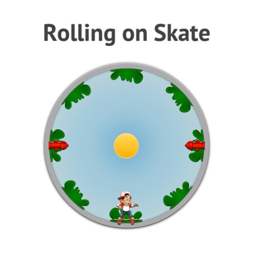 Rolling on Skate Icon