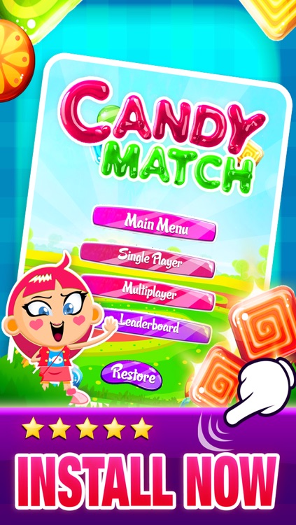 Candy Match Fight - Big Hero Match 3 6 Puzzle Bot screenshot-4