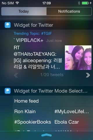 Widget for Twitter screenshot 2