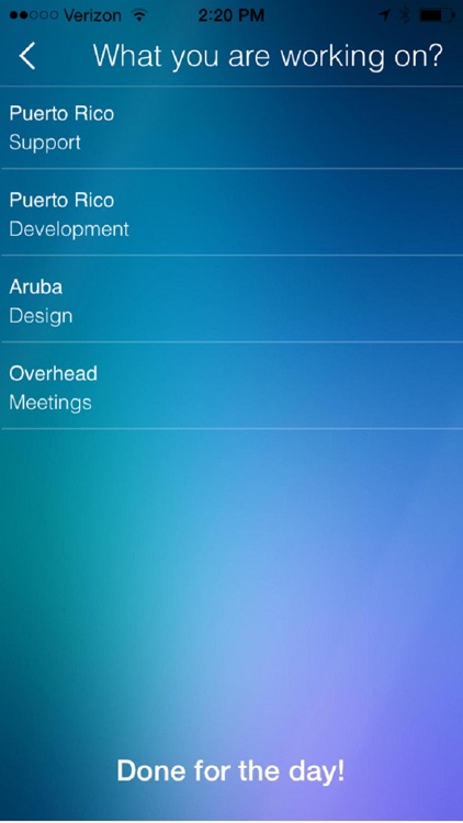 WaYWo Mobile Time Tracking for Clarity