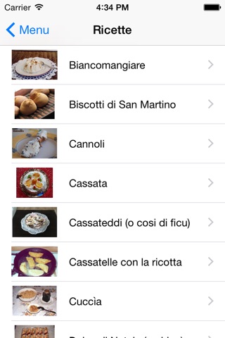 Ricette di Sicilia screenshot 2