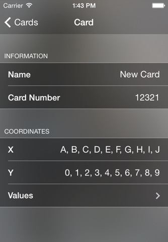 Code Card - Coordinates Card screenshot 3