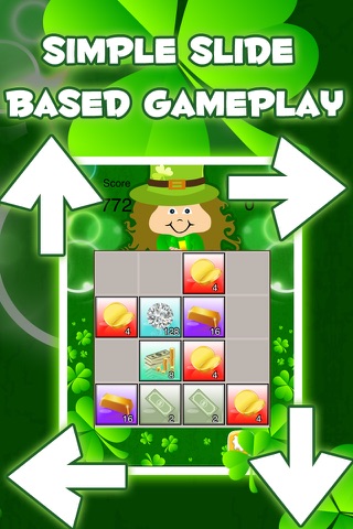 St. Patrick's Day 2048 - Luck of the Irish  Puzzle Game FREE screenshot 3