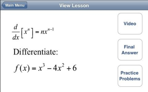 Derivatives 1 Lite: Calculus Videos and Practice by WOWmath.org screenshot 2