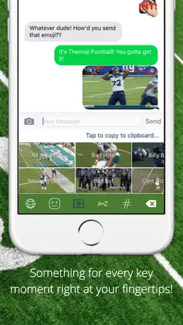 Game screenshot Themoji - Football Emoji GIF & Fantasy Football with College Sports Keyboard hack