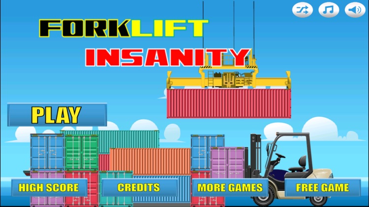 Forklift Insanity FREE-Forklift stunt driver jump game