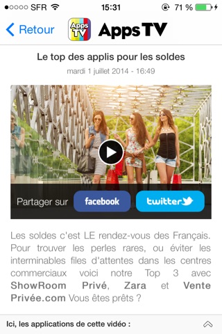 AppsTV : la télé des applis ! screenshot 3