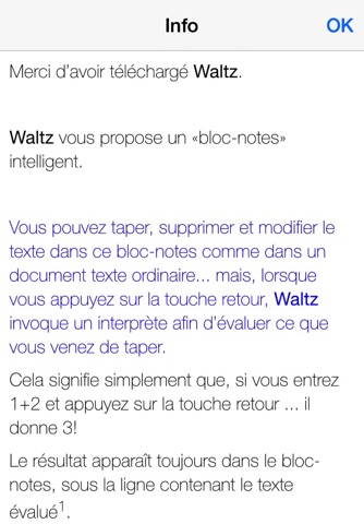 Waltz -- a native calculator in a "smart scratchpad" screenshot 3