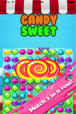 Candy Sweet World-The best free matching candies gummy game for kids and girls screenshot 2