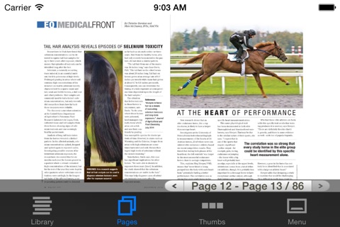 EQUUS Magazine screenshot 2