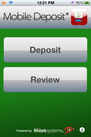 Mitek Mobile Deposit screenshot 2