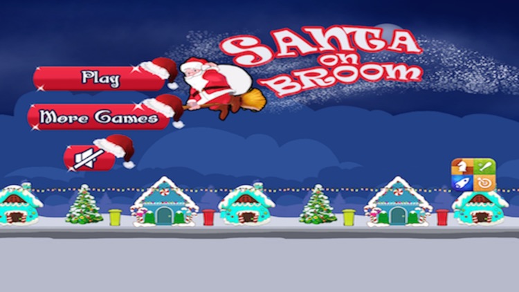 Santa On Broom - Help santa to distribute exciting gifts this year