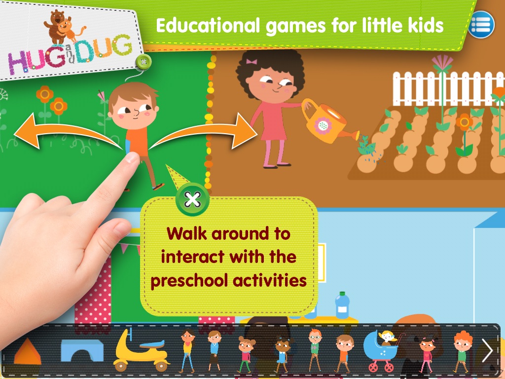 DayCare Explorer - HugDug kindergarten and nursery activity game for little kids. screenshot 2