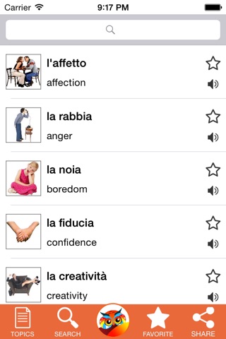 Italian vocabulary handbook - FREE screenshot 3