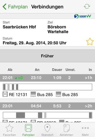 Saarfahrplan screenshot 2