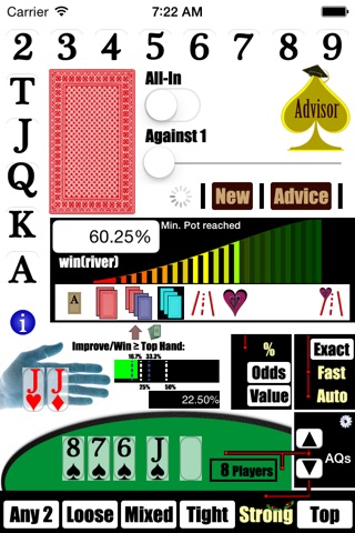 Spades Advisor - Instant Texas Holdem Poker Odds Calculator screenshot 2
