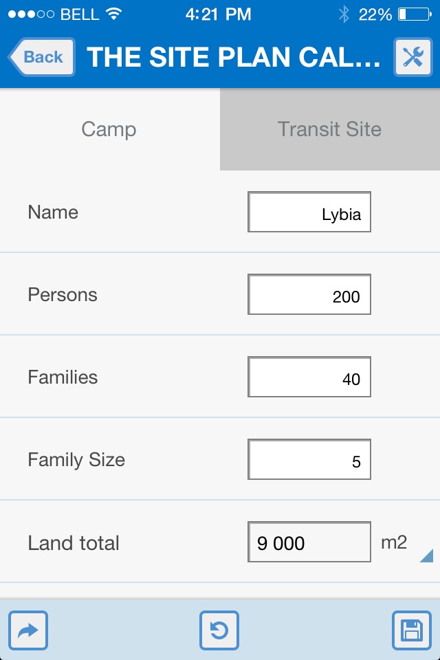 UNHCR Refugee Site Planning screenshot 2