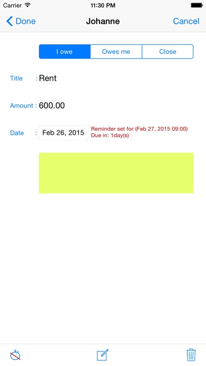 Money Reminder screenshot-4