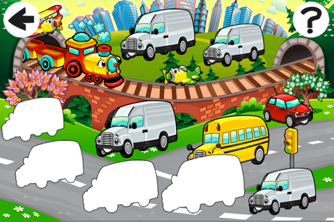A Fun-ny Kids Game For Free With Great Driver-s in The City: Sort-ing The Car-s By Size! screenshot 3