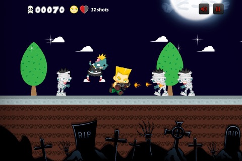 Fighter King VS Hungry Zombie - Action Shoot Game screenshot 3