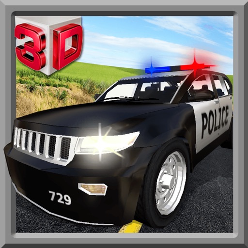 Police Car Driver Simulator 3D - Drive cops car to chase and arrest thief icon