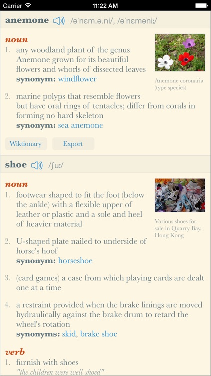 Dictionary+ HD: Elegant offline dictionary with images