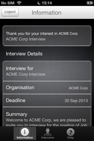 Compact Interview screenshot 3