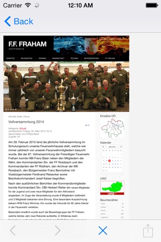 Feuerwehr Homepages Oberösterreich screenshot 3