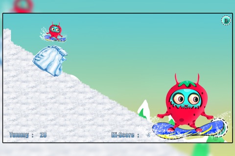 Barry the Berry Snow Monster : The Winter Fun Ski Race - Premium screenshot 3