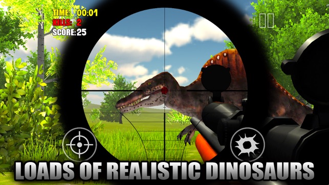 Alpha Dino Sniper 2014 3D FREE: Shoot Spinosaurus, Trex, Rap(圖3)-速報App